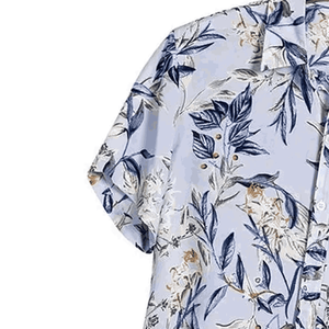 เสื้อฮาวายสำหรับผู้ชายเสื้อ2025ลำลองชายหาดพิมพ์ลายคอเสื้อแขนสั้นเปิดลง - Product Image 2