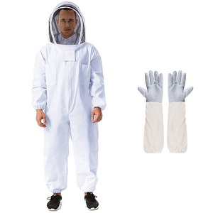Traje y Chaqueta de Apicultura de 3 Capas Ventiladas, Tejido de Algodón Totalmente Transpirable y Ajuste Cómodo para un Trabajo Seguro en la Colmena - Product Image 3