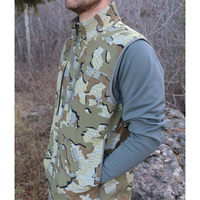 Gilet de chasse pour homme respirant 100 % polyester Softshell style urbain 300g fermeture éclair haute qualité logo personnalisé hiver OEM