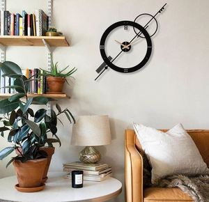 Độc Đáo Hình Học Đồng Hồ Cho Tường Tuyệt Vời Tổng Quá Khcỡ Đồng Hồ Thế Kỷ Hiện Đại Đồng Hồ Treo Tường Đồng Hồ Hiện Đại Kim Loại Độc Đáo - Product Image 2