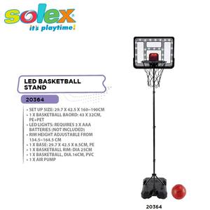 Canasta de Baloncesto Infantil con Iluminación LED y Altura Ajustable - Product Image 2