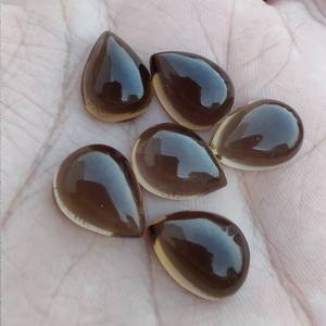 Vente chaude Bleu Quartz Fumé Calibré Taille 4x6mm à 20x30mm Dos Plat Pierre Précieuse En Vrac Pour Faire Dangle Or Boucle D'oreille Bijoux - Product Image 3