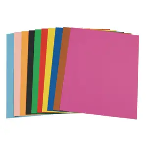 Couleurs assorties A4 180 grammes feuille de papier de construction couleur Art Paper Board pour le dessin d'impression d'art et d'artisanat