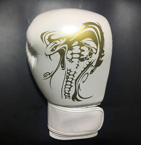 Oro Plata 8OZ 10OZ 12OZ Adultos Mujeres Hombres PU Cuero Guantes de boxeo Guantes de arena Guante de boxeo Fitness Gimnasio - Product Image 2