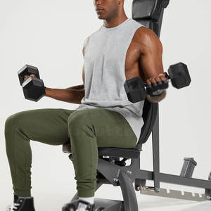 Camiseta sin Mangas Casual para Hombre, Tejida, Transpirable, Ecológica, de Color Personalizado, Material de Poliéster/Algodón, Alta Calidad, Nueva Llegada - Product Image 5