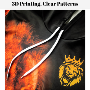 Conjunto de Sudadera y Pantalones Deportivos Personalizados con Estampado de Leones, Sudadera con Capucha, Venta al por Mayor, Corte Regular, Alta Calidad, 100% Algodón, Secado Rápido, Ecológico - Product Image 5