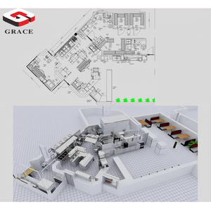 格蕾丝不锈钢燃气交钥匙快餐厨房设备项目-定制肯德基/汉堡餐厅解决方案中国 - Product Image 2
