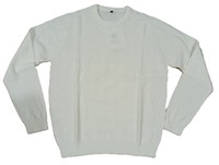 Sudadera de punto informal teñida con cuello redondo y manga larga a cuadros, estilo traje holgado para mujer