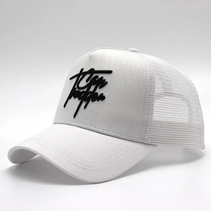 Casquette de camionneur en maille 5 panneaux de haute qualité Logo de broderie 3D personnalisé Design classique pour hommes-Style Hip Hop pour le cyclisme et la plage - Product Image 4