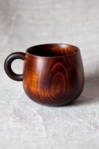 TASSE À BIÈRE EN BOIS PERSONNALISÉE AVEC POIGNÉE MULTI FORME Tasse EN BOIS VINTAGE Tasse à boire de style médiéval en bois Occasion de Noël - Product Image 4