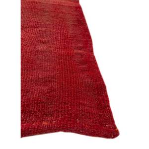 Alfombra de Lana Nayaab de Gran Tamaño 9x12, Color Rojo y Naranja Clásico, Tejido Plano para Entrada del Hogar -Paem-887 - Product Image 4