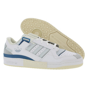 Zapatillas Adidas Forum Exhibit Low para Hombre, Color Blanco Nube/Tono Cielo/Blanco Crema, Zapatos para Caminar con Aumento de Altura y Forro de Malla - Product Image 3