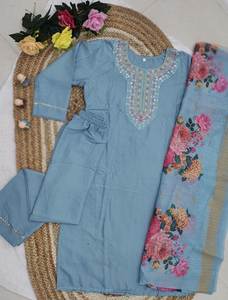 Nouvelle collection de salwar kameez indiens et pakistanais modernes, vêtements de fête, soie romaine réversible, élégant et stylé - Product Image 5