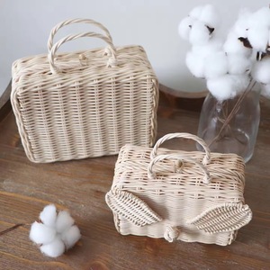 Boîte de rangement portable en rotin tissé de qualité supérieure du Vietnam-Cuisine multifonctionnelle de style vintage écologique Taille et couleur personnalisables - Product Image 4