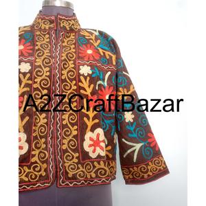 เสื้อแจ็คเก็ตคอตไทรส์ปักมือ ดีไซน์วินเทจ เป็นมิตรกับสิ่งแวดล้อม ระบายอากาศได้ดี แห้งเร็ว ซับในผ้าฝ้าย เหมาะสำหรับฤดูใบไม้ร่วงและฤดูหนาว ใส่ออกงานได้ - Product Image 2