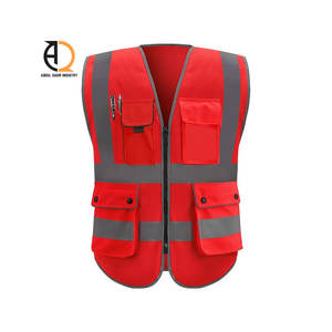 Chaleco de Seguridad con Logotipo Personalizado, Uniforme de Construcción, Ropa de Trabajo, Chaleco Reflectante de Alta Visibilidad con Bolsillos - Product Image 4