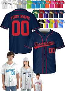 เสื้อเจอร์ซีย์เบสบอลผ้าโพลีเอสเตอร์100% พร้อมโลโก้และตัวเลขแบบกำหนดเองและแห้งเร็วสำหรับผู้ใหญ่ - Product Image 6