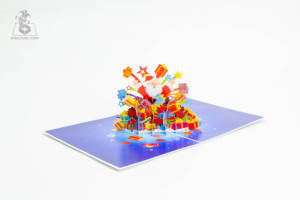 Productos perfectos Impresión personalizada profesional Invitaciones navideñas artesanales de lujo hechas a mano Feliz Navidad - Product Image 3