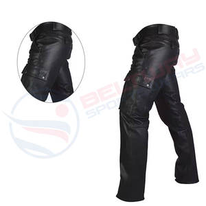 กางเกงหนังของผู้ชายเสื้อกันลมสไตล์สปอร์ตกันลม2024กระเป๋าระบายอากาศผ้าแคนวาส - Product Image 5