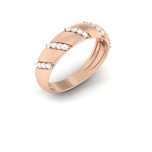 14K 18K Solid Gold Real Natural Diamond Band <b>Ring</b> IGI Certified Minimal Solitaire <b>Ring</b> for Women <b>Girl</b> Handmade Jewelry - Product Image 3