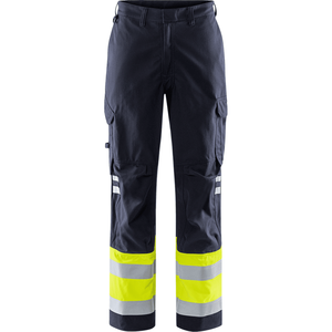 Protective Safety Pants for Construction and Utility <b>Work</b> Hi Vis Reflective <b>Waterproof</b> Reinforced Knees made in Pakistan. - Product Image 1