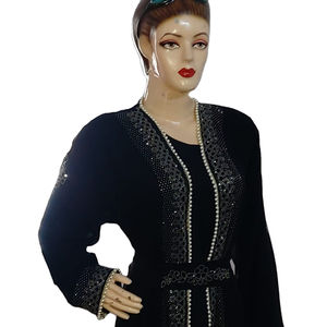 2022 Moroccan Traditional Muslim Kaftan for Adults Beautifully Colored Handwork Stone Beads New Design <b>Dress</b> Accessories - Product Image 1