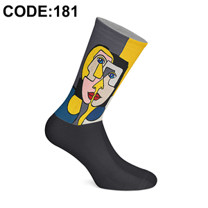 Calcetines de Sublimación Premium Hechos en Turquía, Diseño Artístico con Impresión Digital 360, Colores Vibrantes, Calcetines con Patrones Únicos para Todos - Product Image 5