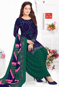 Real export-crepé De León puro, material sintético, corte recto, Kurtis, con salwar, plaazzo, patiyala, dr - Product Image 2