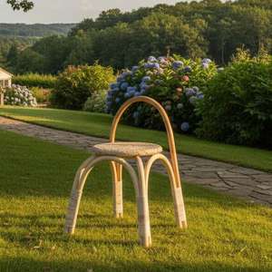 Elegante silla minimalista de ratán, asientos cómodos para dormitorio, sala de estar, casa de campo, apartamento, Villa, acabado Natural, para hoteles - Product Image 1