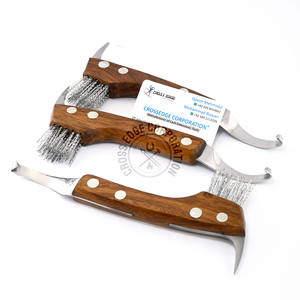 Couteau à sabot de maréchal-ferrant 3 en 1 de qualité supérieure avec brosse de sélection Instrument vétérinaire pour le soin des sabots à usages multiples - Product Image 1
