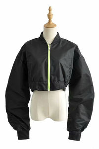 Personalizado con su propio logotipo Chaqueta de bombardero acolchada Hombres Casual Cuello acanalado Ligero Chaqueta de bombardero de piloto a prueba de viento - Product Image 3