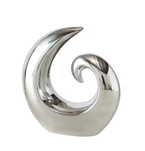 Décoration moderne de salon en métal tissé sur fil de table Sculptures de décoration en métal Sculpture de forme attrayante en métal vente chaude - Product Image 3