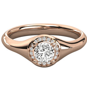 แหวนหมั้นเพชรทรงกลมรัศมี - Product Image 3