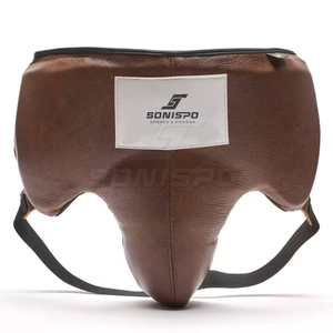 Premium High Quality Leather <b>Groin</b> <b>Guard</b> for <b>MMA</b> Boxing Unisex Protective Gear - Product Image 1