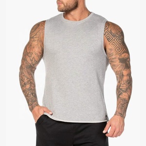 Venta al por mayor 100% algodón hombres gimnasio Fitness Tanktop personalizado OEM servicios nuevo estilo de moda hombres gimnasio algodón camisetas - Product Image 4