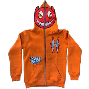 Sweat à capuche tendance de haute qualité avec impression sur écran et DTG, coton French Terry, streetwear, 500GSM, sweat à capuche zippé pour hommes - Product Image 1