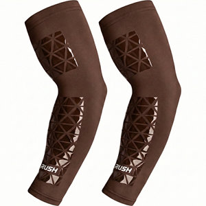 Mangas deportivas de compresión de marca personalizada, diseño propio, transpirables, con protección UV, para baloncesto, correr, soporte para el codo, OEM. - Product Image 3