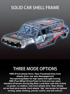 MJX H18P 1/18 Coche Teledirigido RC Crawler Brushless Bronco Baja 1000, Mini Camioneta Todoterreno a Escala, 4 Canales, Control Remoto <span class=keywords><strong>T4E</strong></span>, RTR - Product Image 6