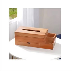 Caja de pañuelos de madera rectangular de lujo creativa, cubierta de Metal elegante, revestimiento en polvo/acabado dorado, diseño personalizable para hoteles - Product Image 6