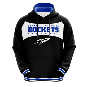Sudadera con Capucha de Hockey Norsemen para Hombre de INDEX APPAREL, Negra con Rayas Rojas y Blancas, Estampado Sublimado, Absorbe la Humedad, Corte Regular, Manga Larga - Product Image 6
