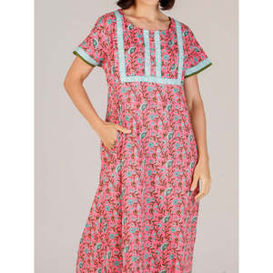 Camisón Largo Evolve para Mujer, 100% Algodón Súper Suave, Estampado, Ropa de Dormir con Diseño Cómodo ODM para Damas - Product Image 2