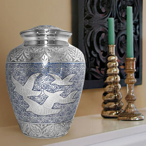 Les plus vendus d'urne funéraire en métal sculptée à la main sur mesure OEM produits funéraires d'Inde - Product Image 6