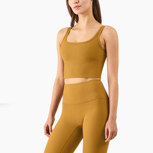 Ensemble de yoga pour femmes fitness personnalisé Ensemble de yoga au design uni pour femmes Vêtements de sport sans couture Soutien-gorge 2 pièces et leggie OEM confortable - Product Image 3