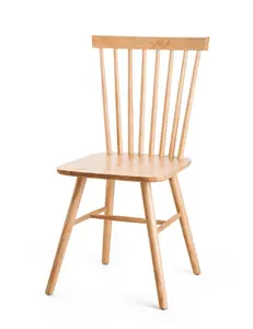 Classic Modern Wooden Chair Oak Acacia Pine Wood Made in Vietnam Wholesale Custom Solid Wood Dining Chair Home Furniture