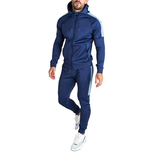 Survêtement Tech Training 100% Polyester Streetwear Zipper up Sportswear Survêtement Fabricant OEM Logo personnalisé Combinaison extensible - Product Image 5