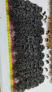 Cheveux humains bruts cheveux vierges non transformés en vrac naturel sud de l'Inde temple extensions de cheveux humains 100% naturel meilleur donneur unique - Product Image 5