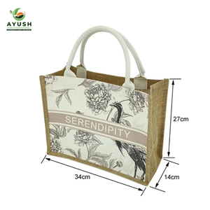 Sacs à main en jute avec portefeuille assorti pour une utilisation polyvalente et shopping de cadeaux fantaisie avec une capacité intérieure extraordinaire - Product Image 4