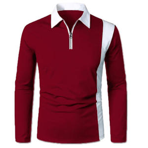 Polos en Polyester uni avec Logo, uniforme de travail d'équipe pour hommes, impression personnalisée brodée 2, vente en gros, polos élégants pour hommes, Top Sale - Product Image 1