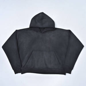 High Quality Thick Blank Plain Heavyweight Oversized Hoodies No <b>String</b> Unisex Plus Size acid wash Men Hoodies sweatshirts - Product Image 3