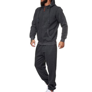 Ensemble de survêtement à capuche pour homme en coton 100% respirant et épais, vêtements de sport décontractés, impression de logo personnalisée, OEM, séchage rapide, hiver - Product Image 4